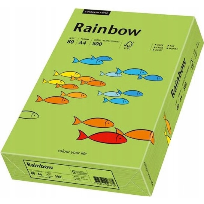Papier xero kolorowy RAINBOW zielony R76 88042651