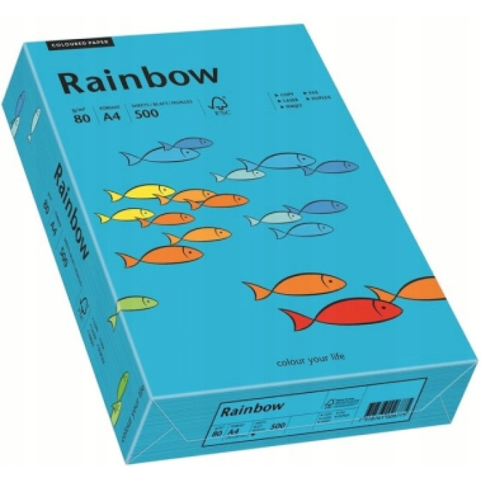 Papier xero kolorowy RAINBOW niebieski A4 R87 88042739