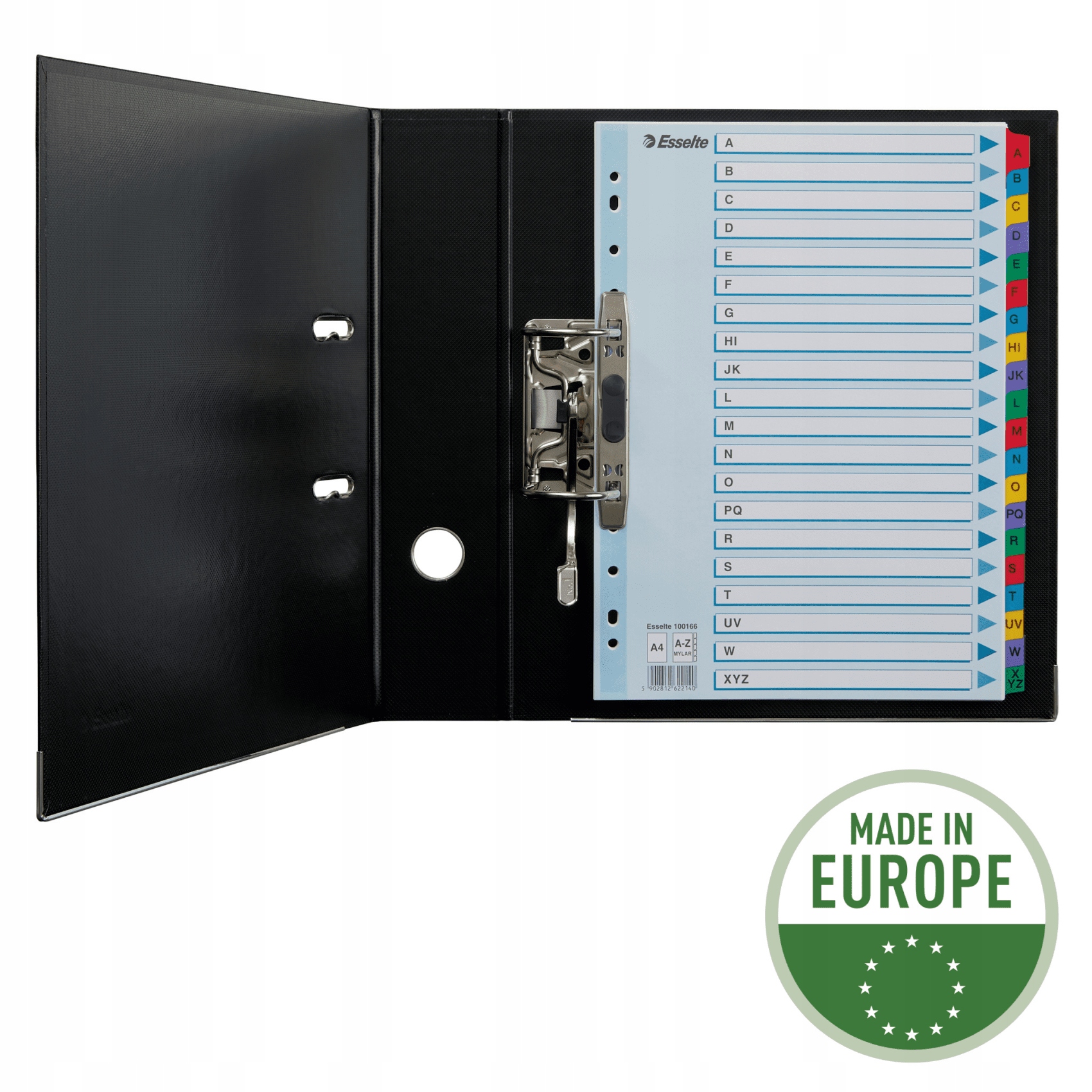 Przekładki kartonowe MYLAR A4 A-Z 100166 białe ESSELTE