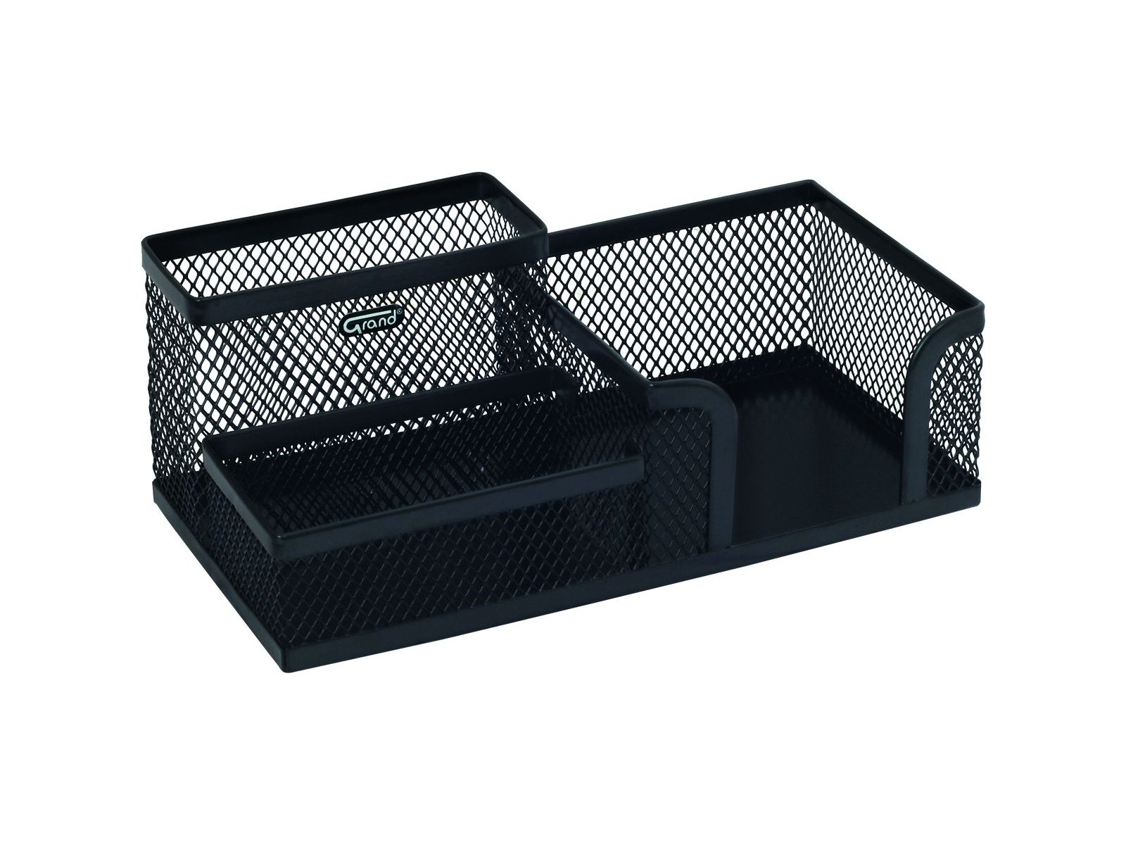 Przybornik na biurko MW-218 czarny metalowy GRAND 120-1334