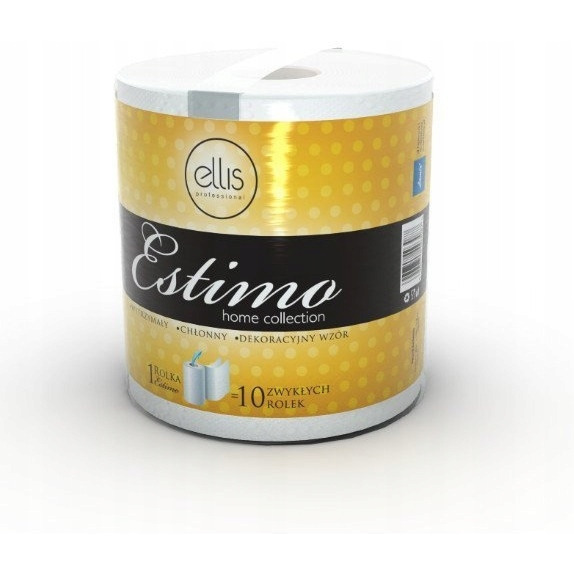 Ręcznik w roli ELLIS Estimo 100m 2 warstwy celuloza 500 listków 9.793.134