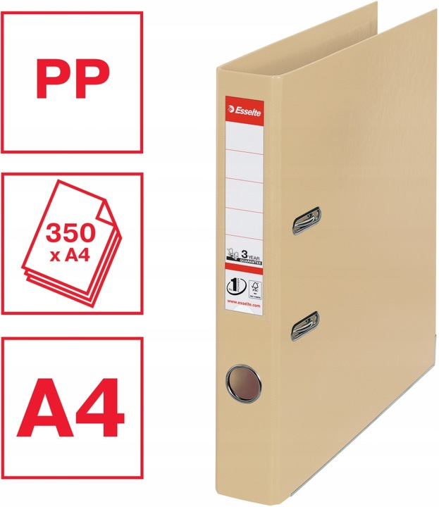 Segregator A4/50mm z mechanizmem kawowy 21869 No.1 ESSELTE