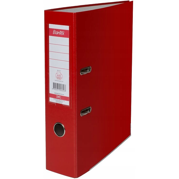 Segregator BANTEX A4/50mm czerwony z szyną 100551800