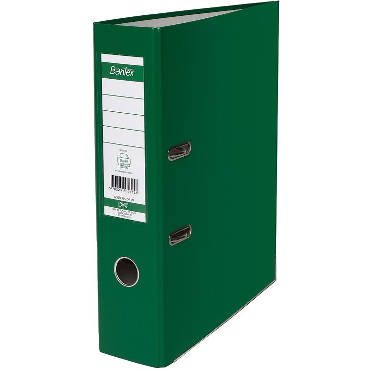 Segregator BANTEX A4/50mm jasnozielony z szyną 100551804