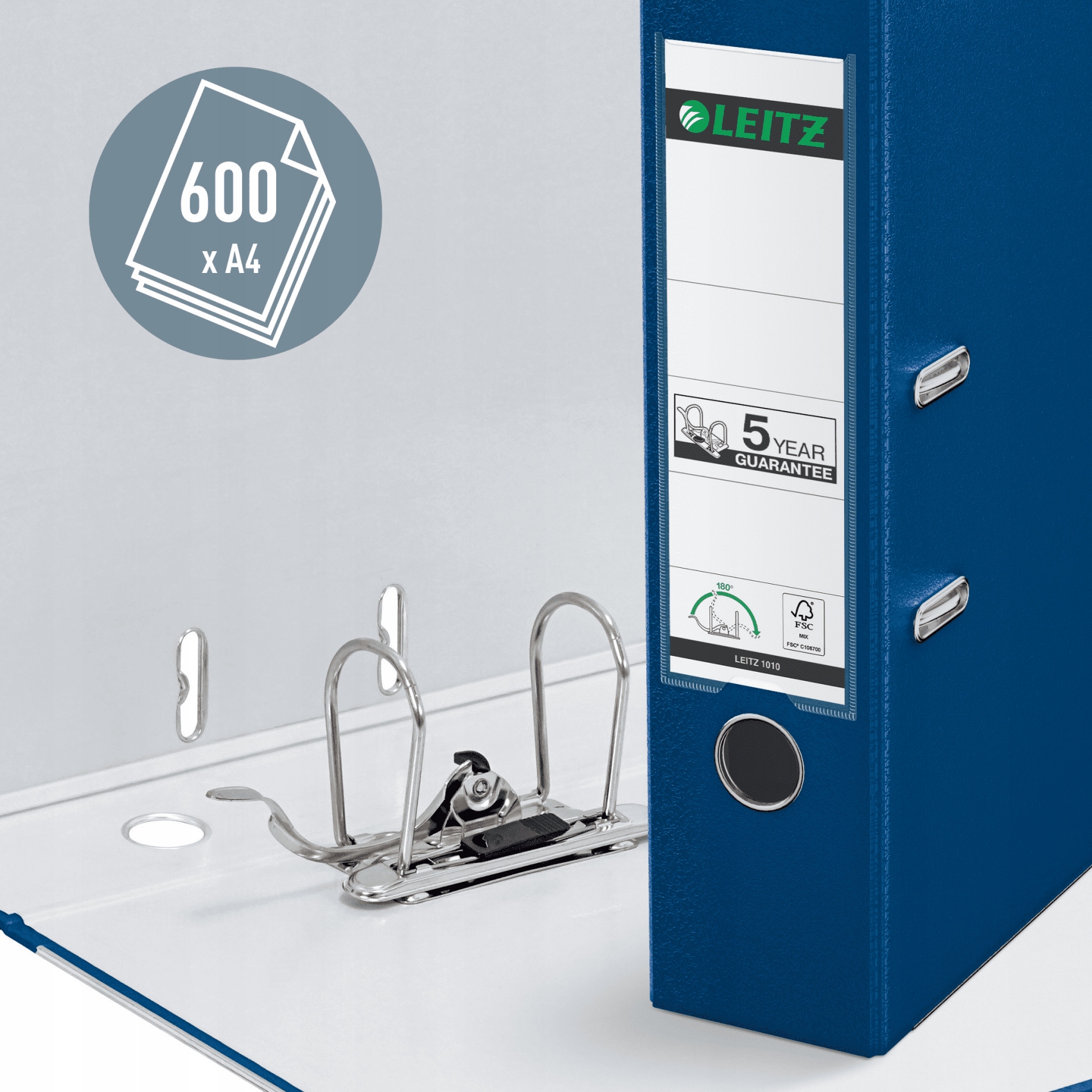 Segregator LEITZ A4/80mm 180_ niebieski 10105035
