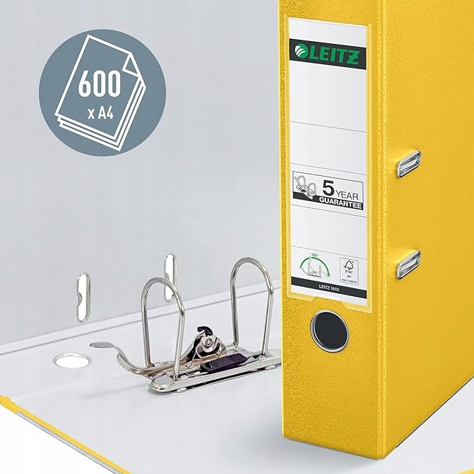Segregator LEITZ A4/80mm 180_ żółty 10105015