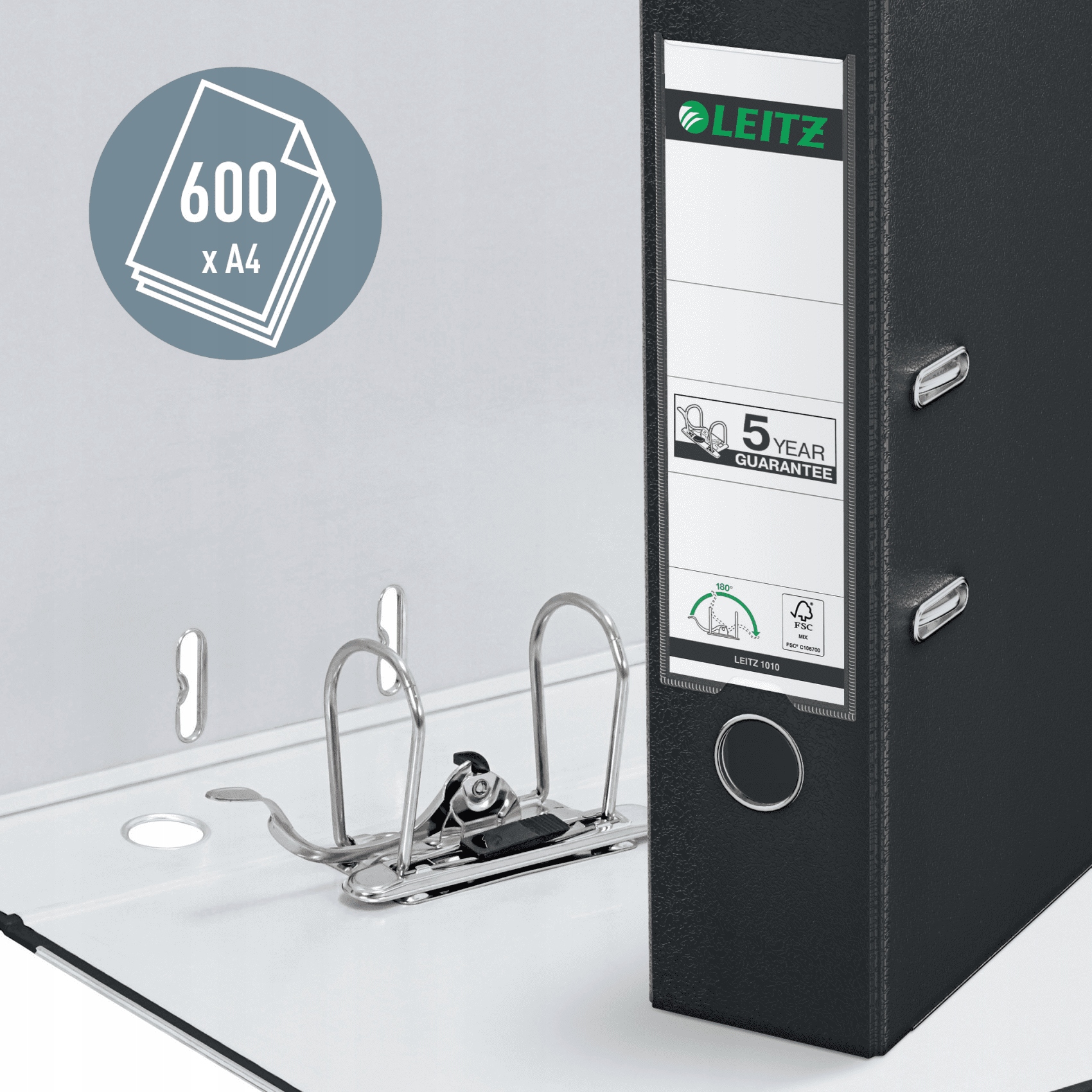 Segregator LEITZ A4/80mm 180_ czarny 10105095