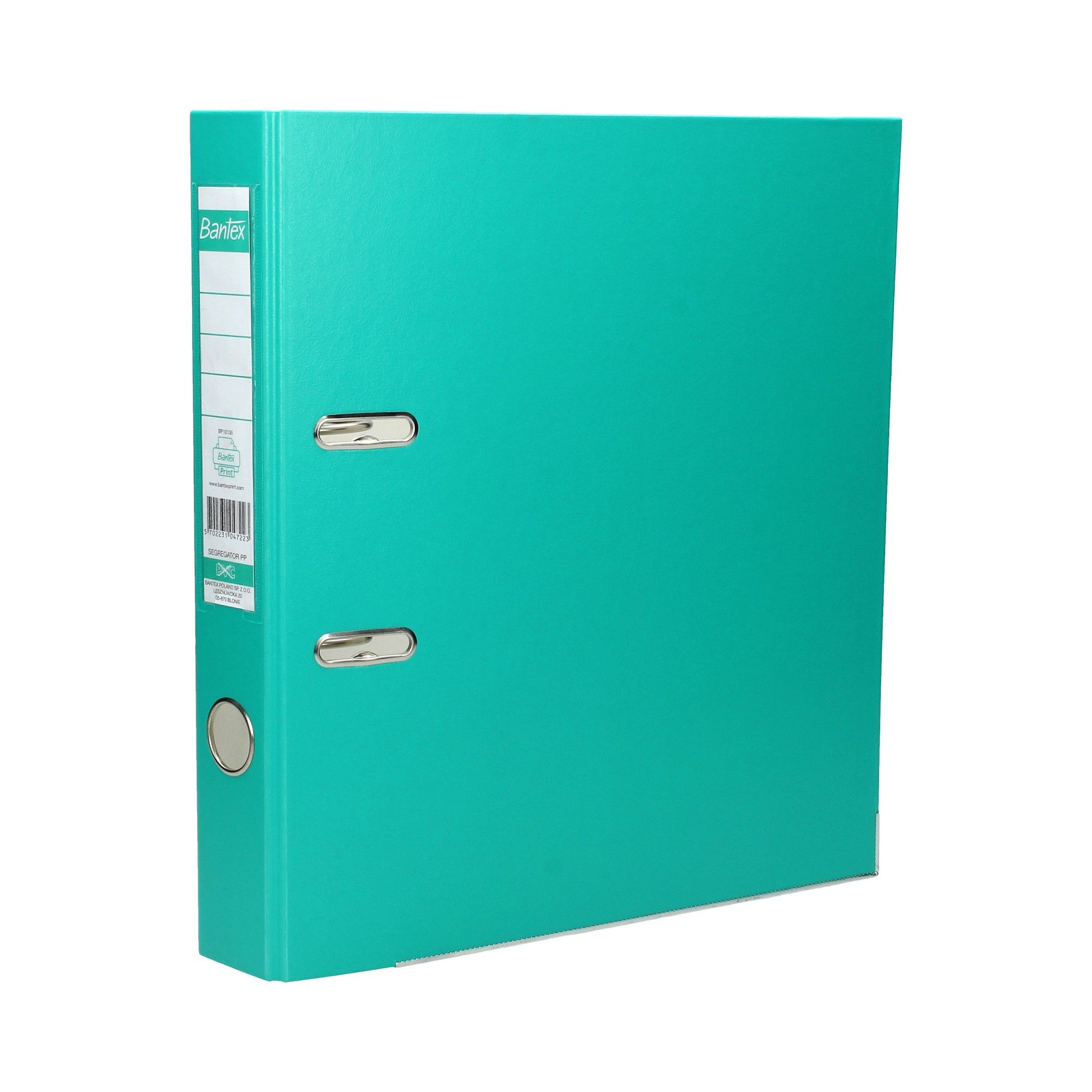 Segregator BANTEX A4/50mm turkusowy z szyną 100551806