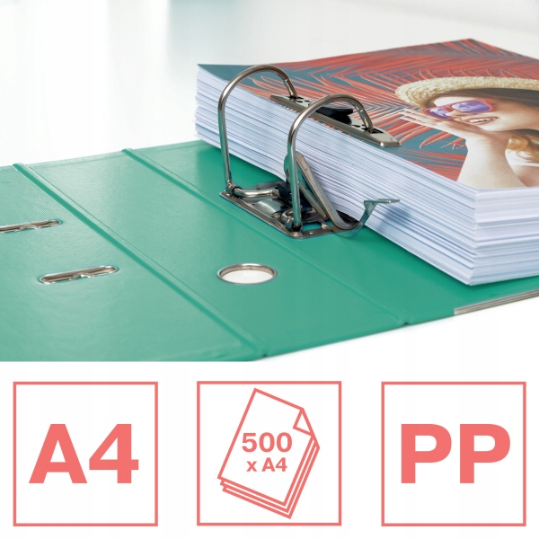 Segregator A4/75mm COLOUR"ICE zielony No.1 ESSELTE 626505