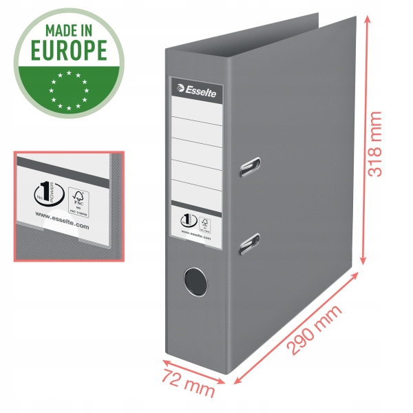 Segregator A4/75mm COLOUR"ICE zielony No.1 ESSELTE 626505