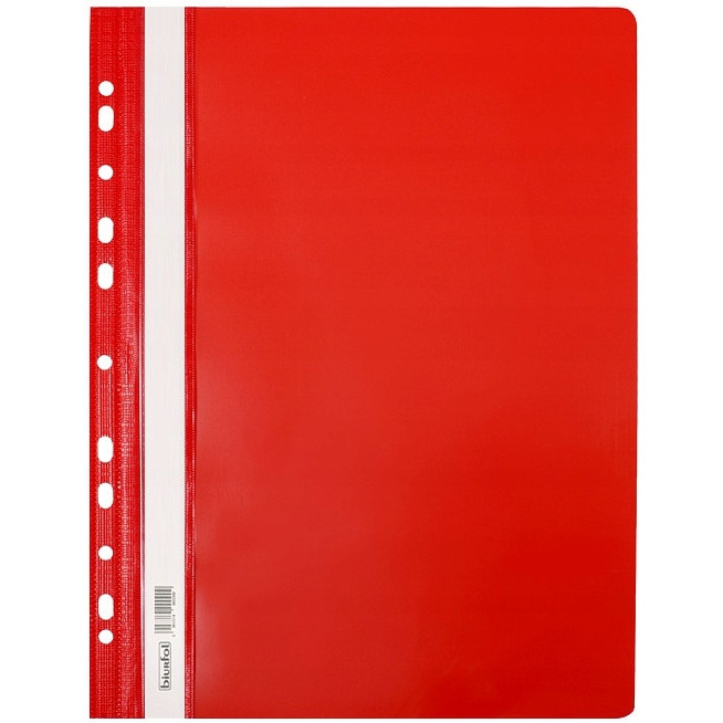 Skoroszyt twardy zawieszany A4 SH-01 czerwony (10sztuk) BIURFOL
