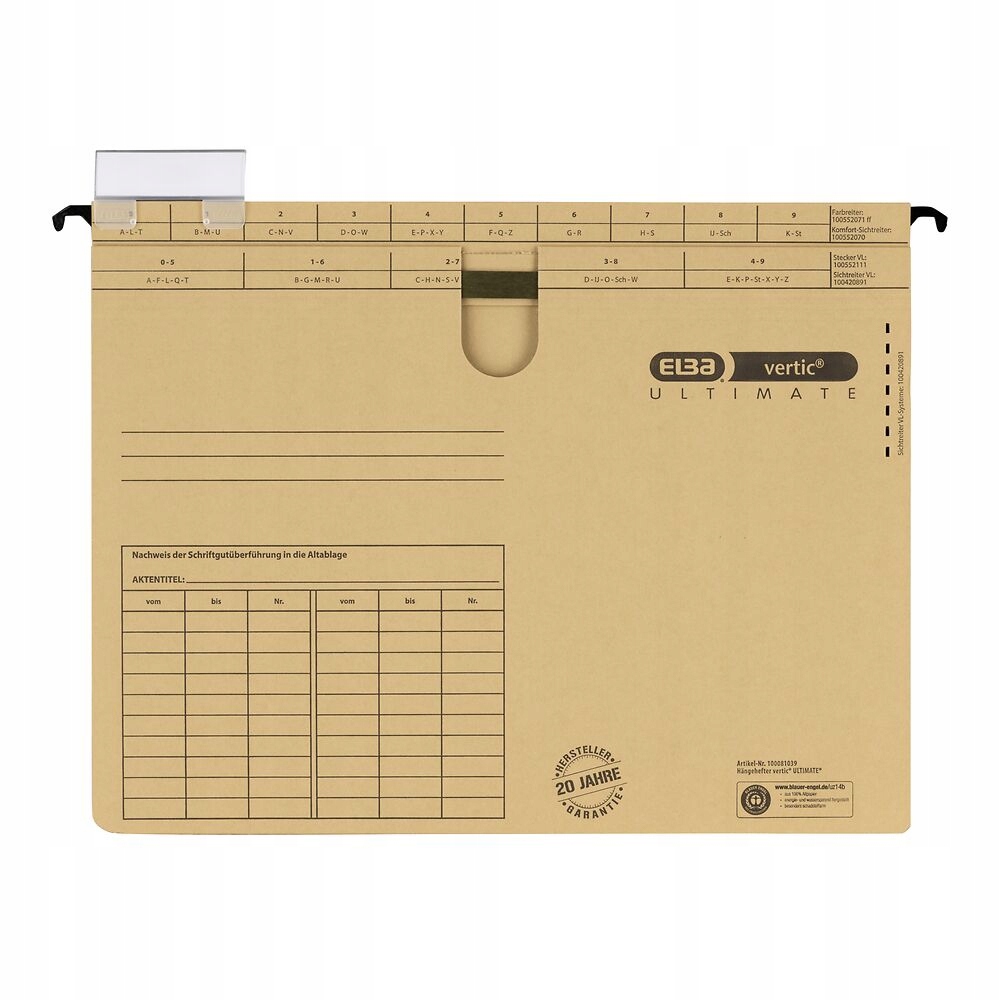 Skoroszyt wiszący ELBA ELBA VERTIC 1 100081039