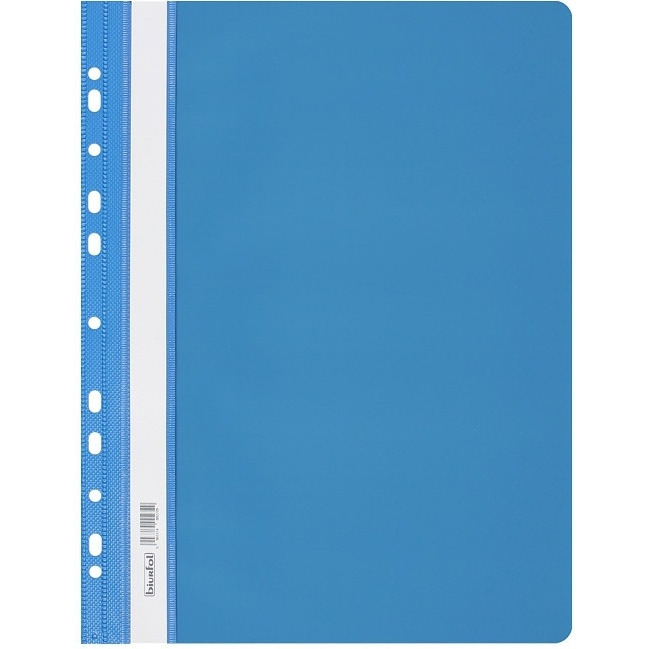 Skoroszyt A4 twardy wpinany BIURFOL jasnoniebieski (10szt) SH-01-13
