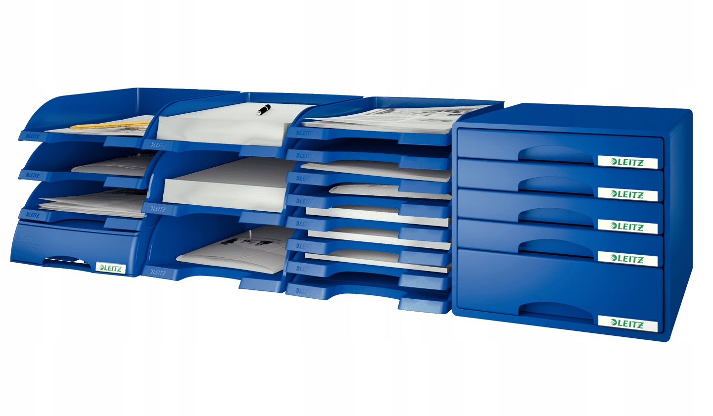 Półka na dokumenty LEITZ Plus Slim niebieski 52370035