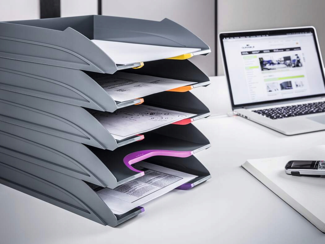 VARICOLOR zestaw 5 tacek na dokumenty Antracyt 770557 DURABLE