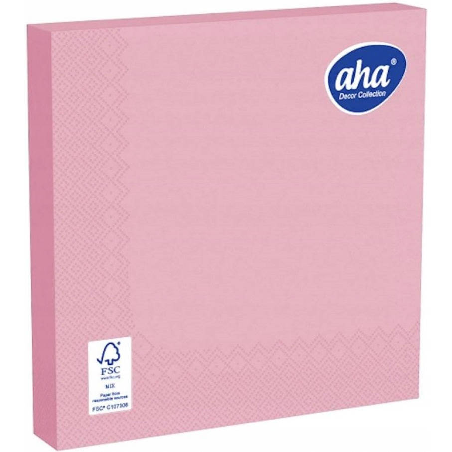 Serwetki AHA różowe 20sztuk