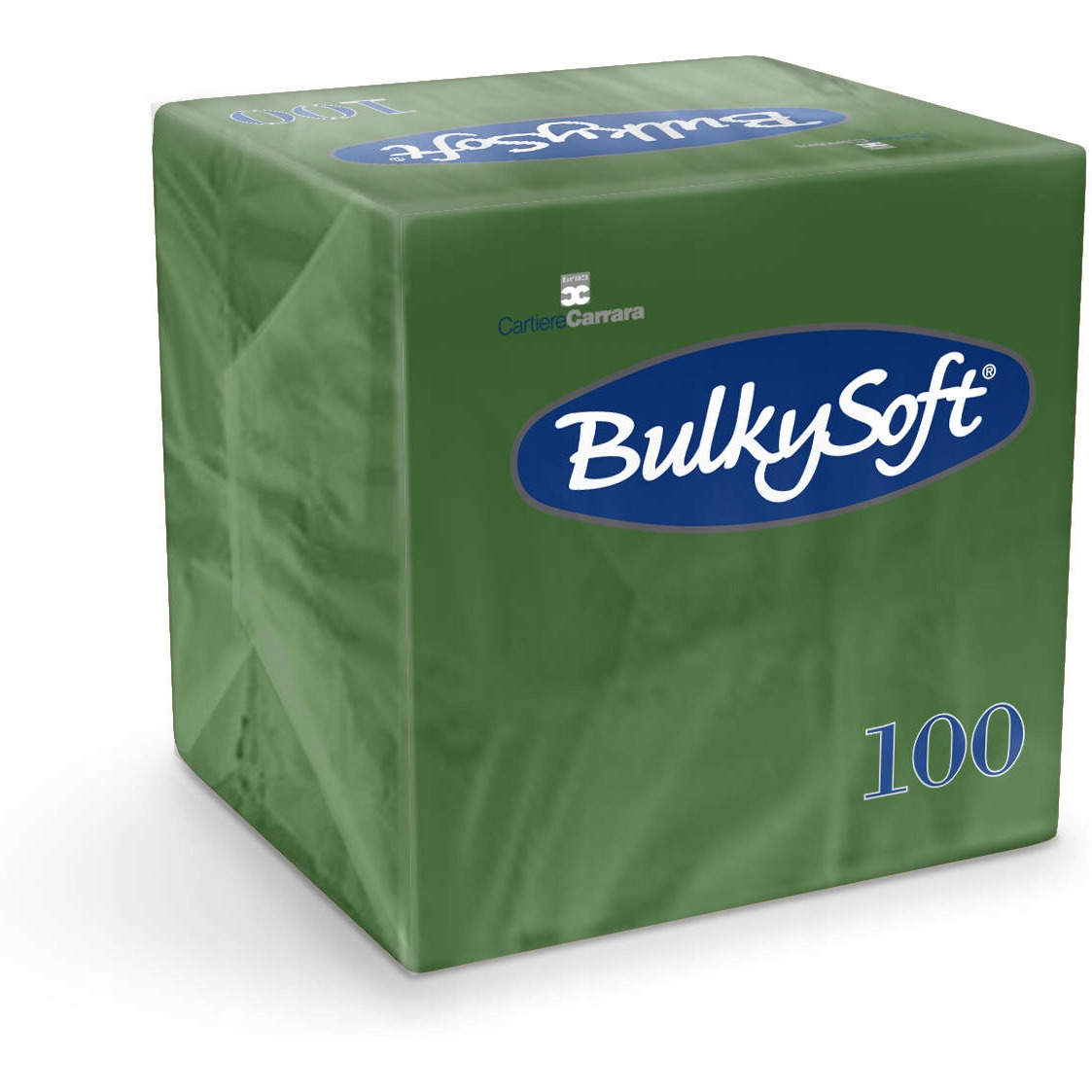 Serwetki BULKYSOFT 24x24mm 2 warstwy zielony (100szt)