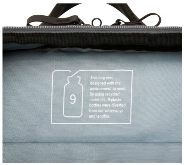 Plecak podróżny 16 cali Sagano EcoSmart Travel czarno-zielony