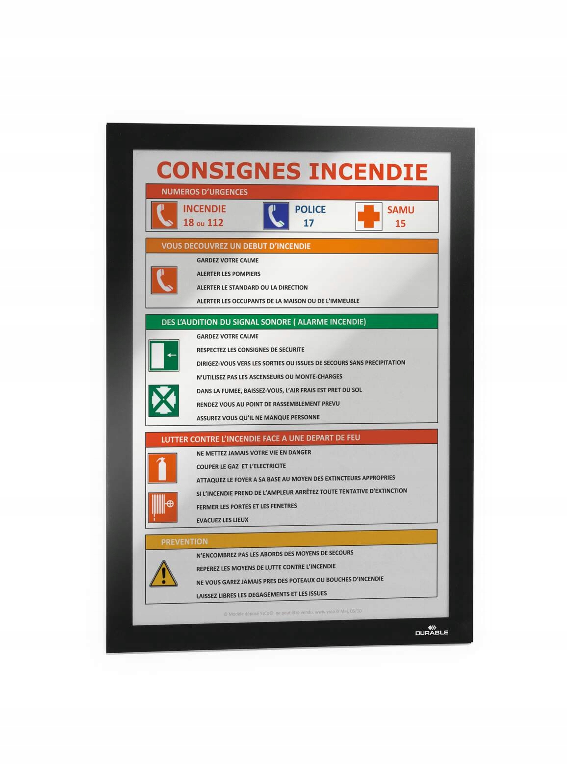 Ramka plakatowa DURAFRAME SUN A4 czarna 48x101 DURABLE