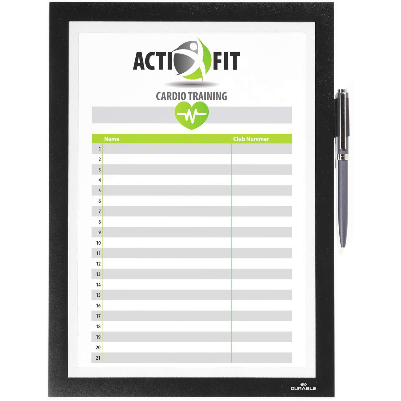 Duraframe NOTE A4 samoprzylepna ramka czarna DURABLE 499301