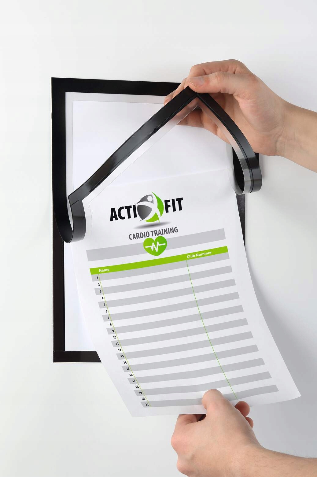 Duraframe NOTE A4 samoprzylepna ramka czarna DURABLE 499301