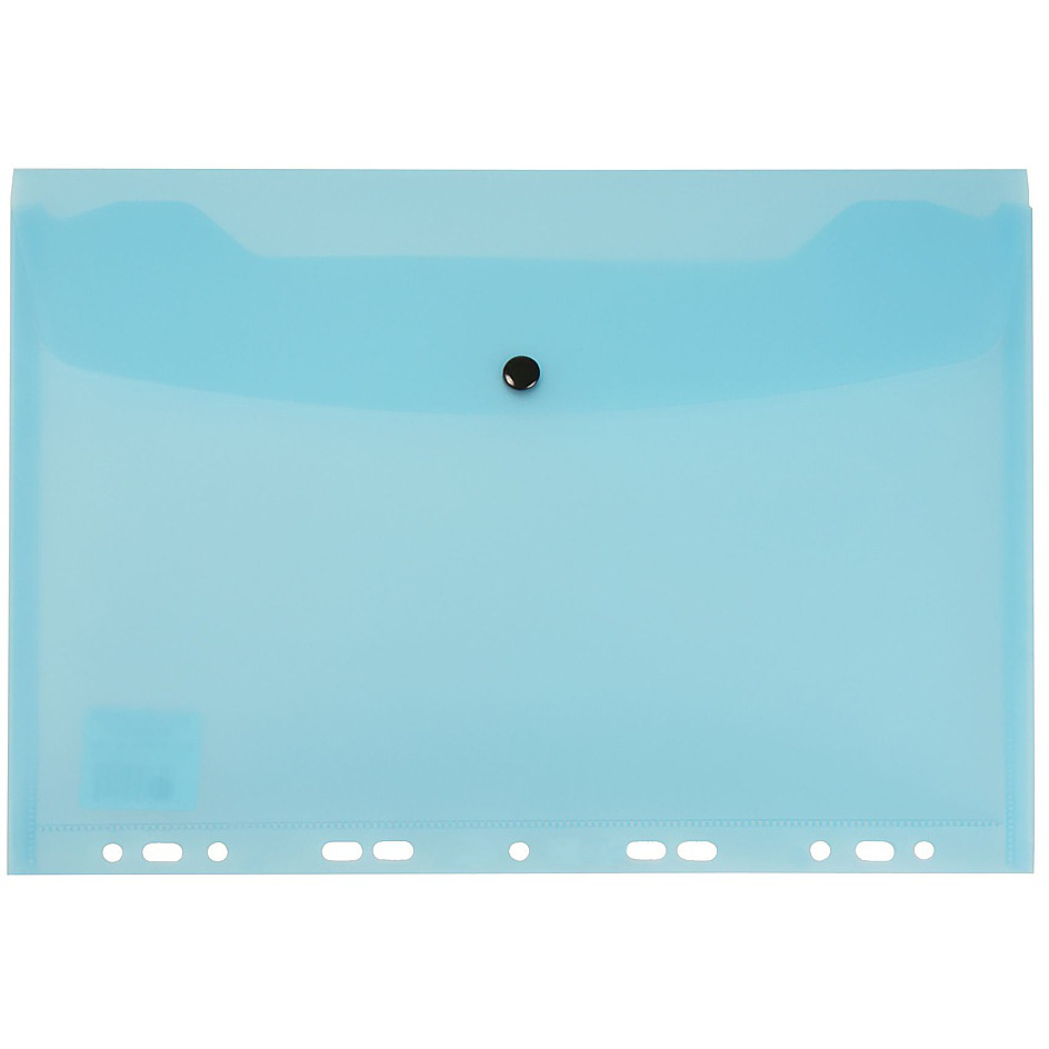 Teczka kopertowa zawieszana A4 niebieska przezroczysta TP-12 BIURFOL