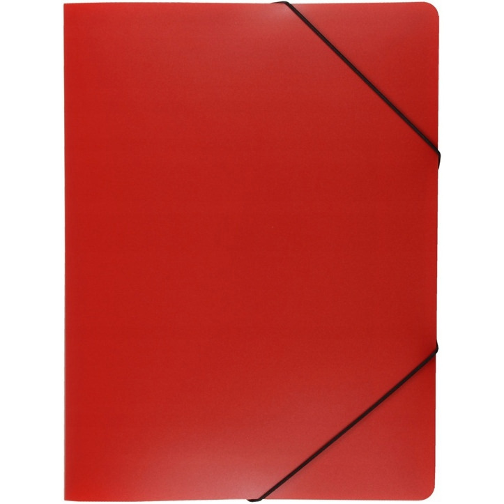 Teczka PP z gumką szeroka TG-02 BIURFOL czerwona