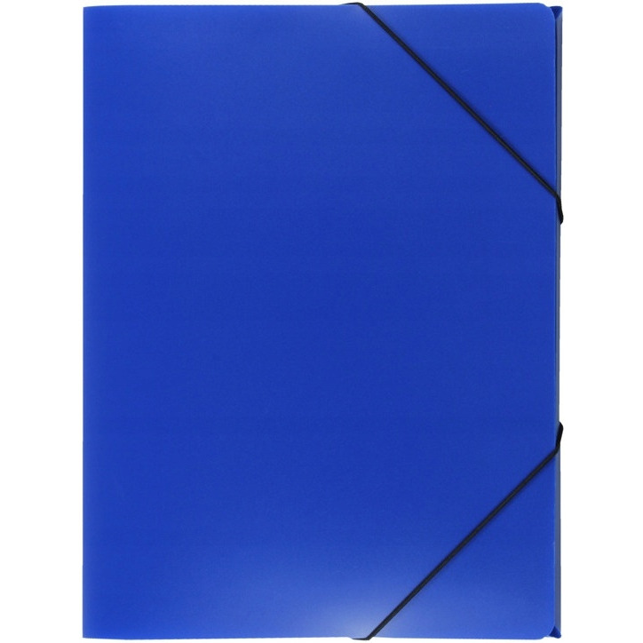 Teczka PP z gumką szeroka TG-02 BIURFOL niebieska