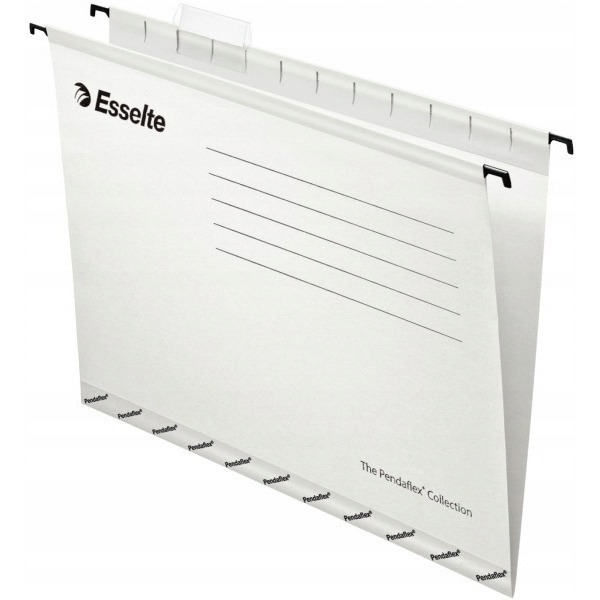Teczki zawieszane A4 PENDAFLEX STANDARD białe 25szt ESSELTE 90319