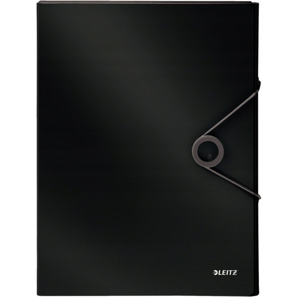 Teczka z gumką PP LEITZ SOLID 30mm czarna 45681095
