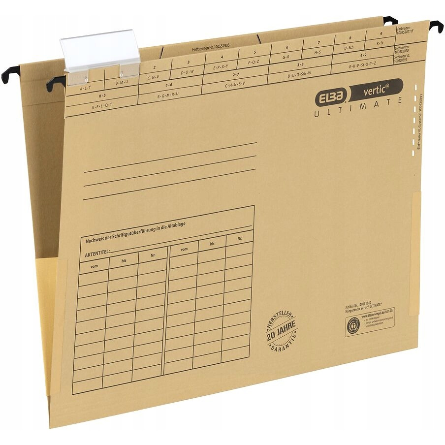 Teczka zawieszana z boczkami Vertic Ulitmate beż ELBA 100081040