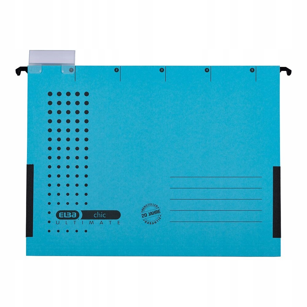 Teczka zawieszana z boczkami CHIC niebieska ELBA 100552099