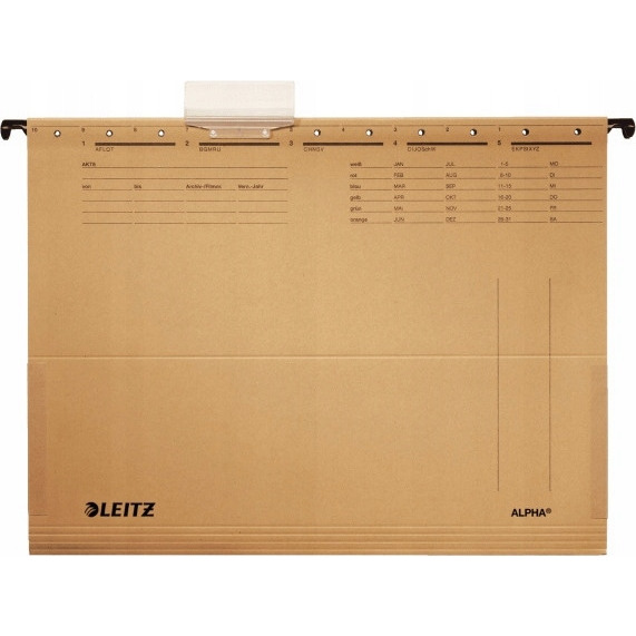 Teczka zawieszana ALPHA siarczanowa z rozszerzanymi bokami LEITZ 19160000