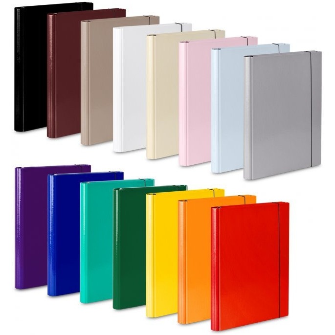 Teczka VAUPE skrzydłowa z gumką czerwona 310/01