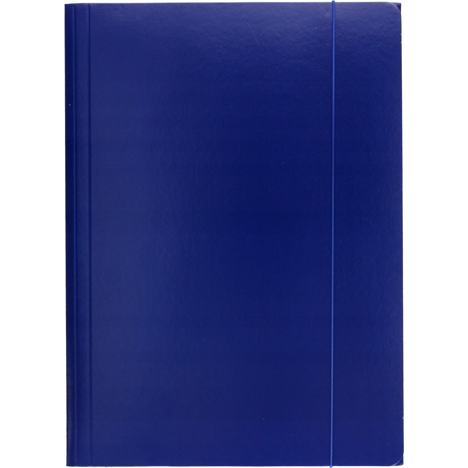 Teczka z gumką DATURA A4 lakierowana granatowa 390g (21237)