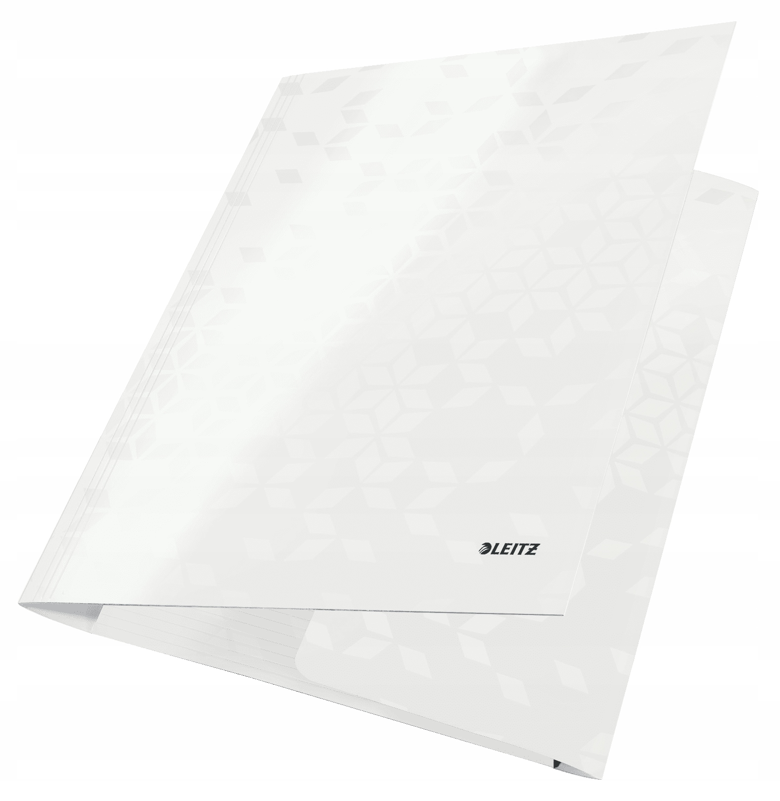 Teczka kartownowa z gumką LEITZ perłowy biała WOW 39820001