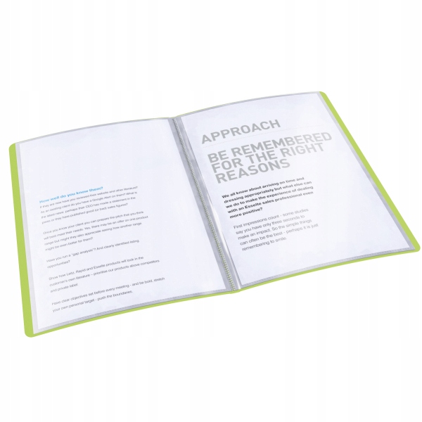 Album ofertowy VIVIDA A4 20kieszeni zielony 623994 ESSELTE