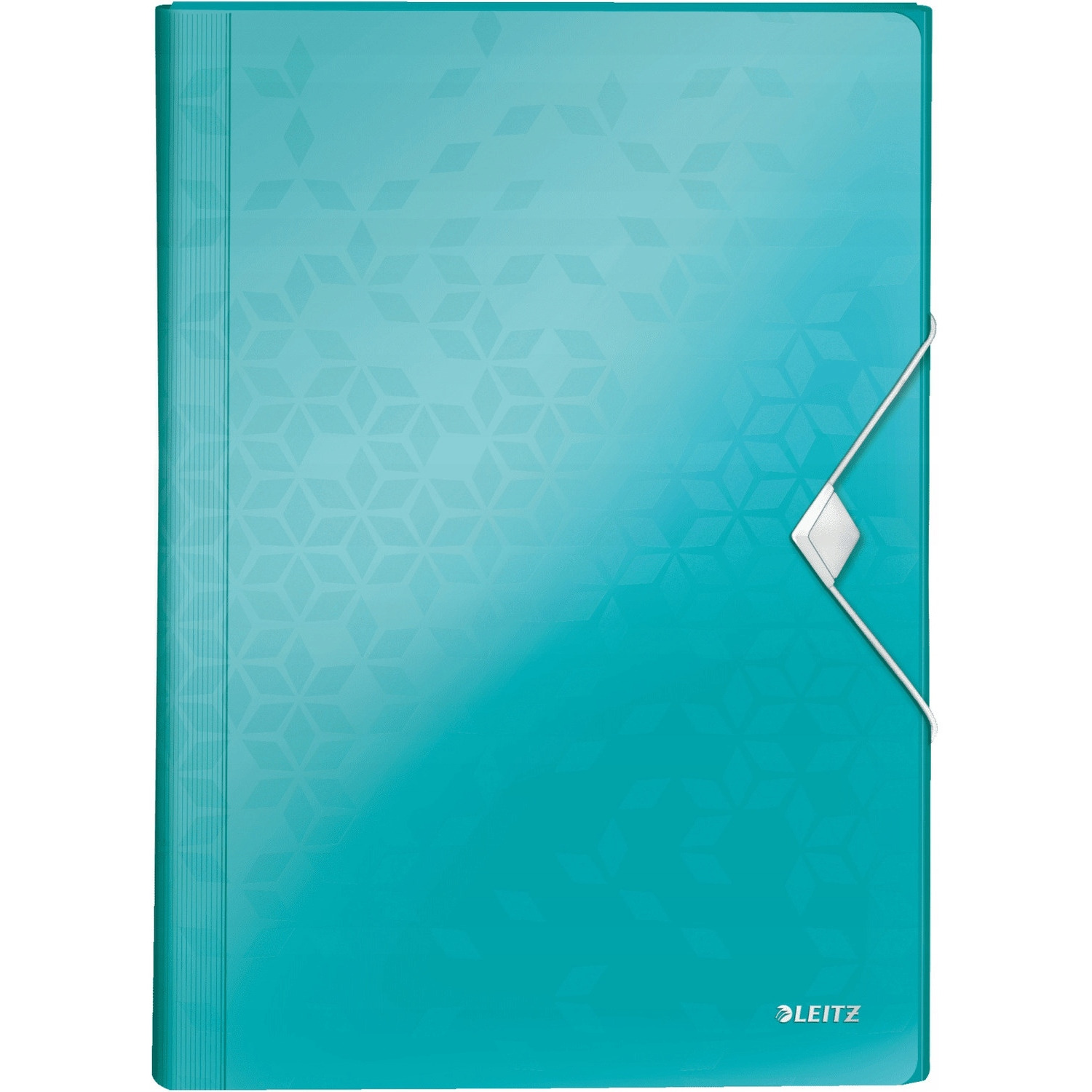 Teczka 6przegródek LEITZ WOW A4 turkusowa 250k 45890051