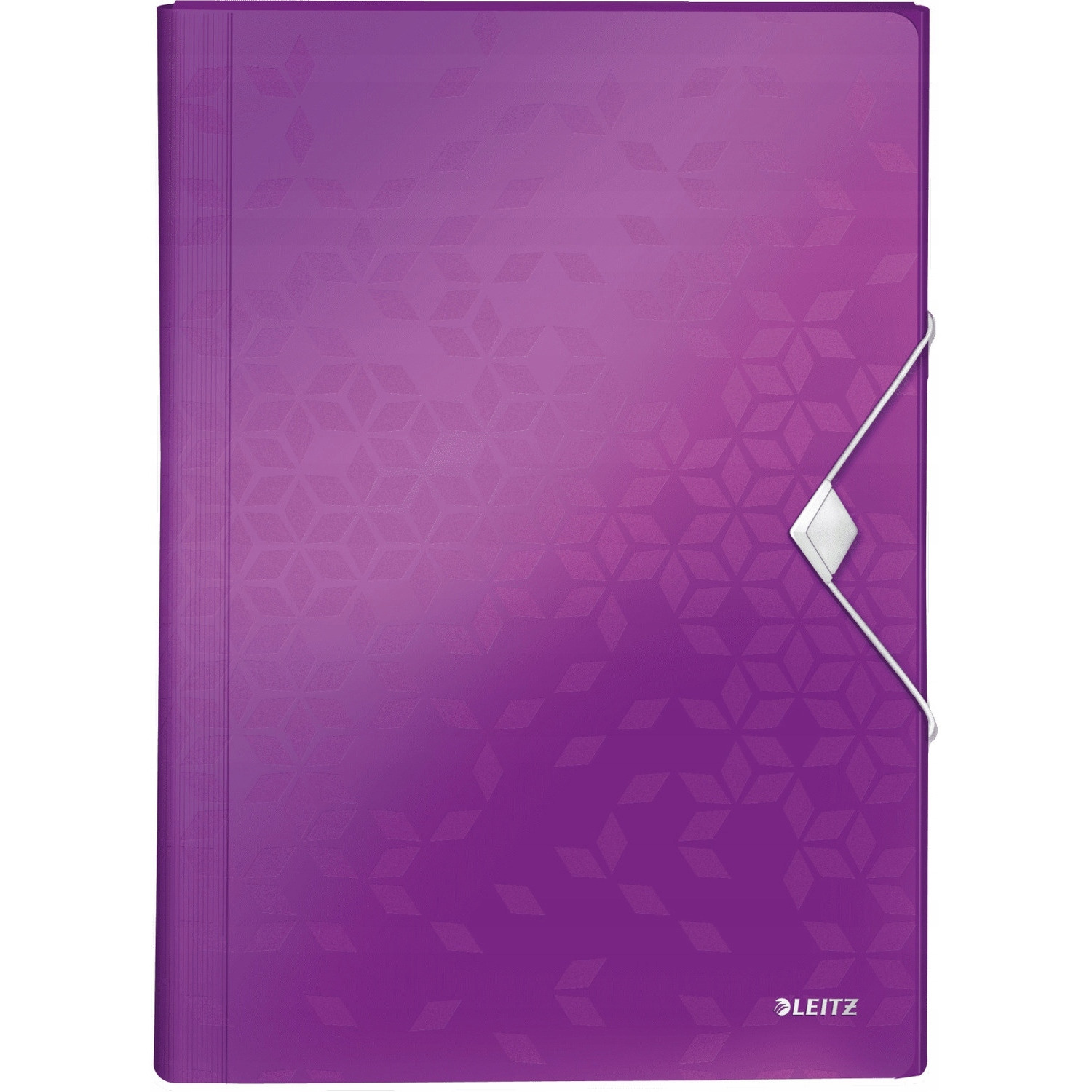 Teczka 6przegródek LEITZ WOW A4 fioletowa 250k 45890062