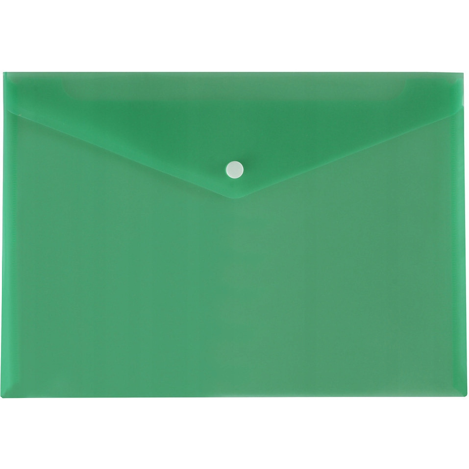 Teczka kopertowa A4 SATYNA zielona BIURFOL TKS-01-02