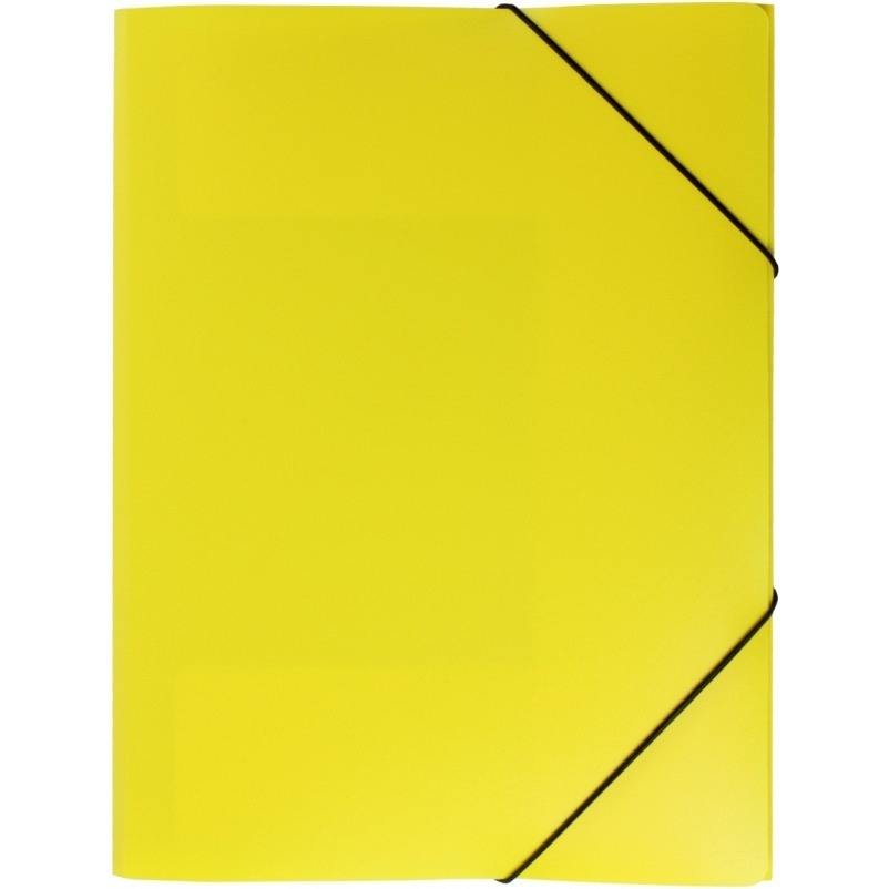 Teczka A4 z gumką - szeroka. kolor żółty TG-02-04 BIURFOL