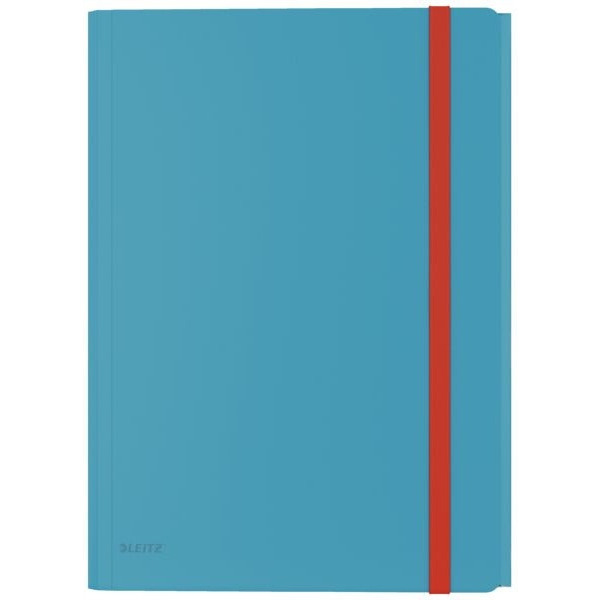 Teczka z gumką i kieszonką, PP, niebieska 46190061