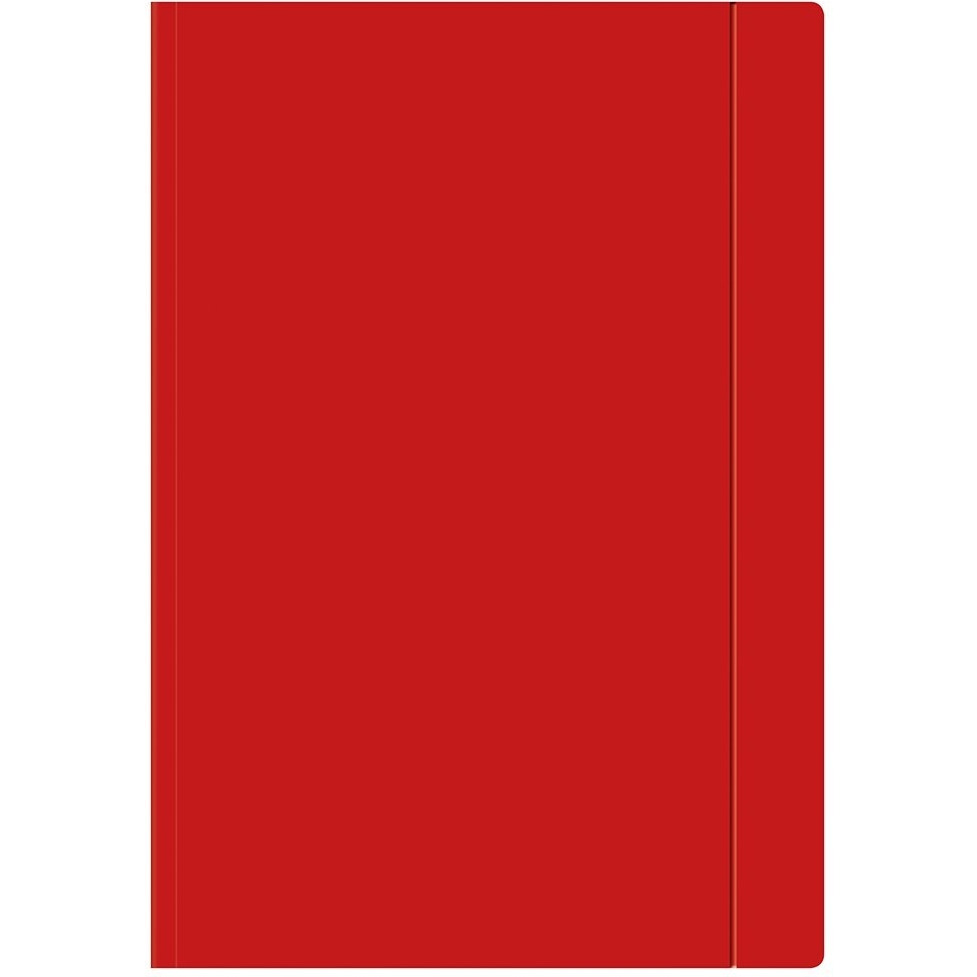 Teczka z gumką ekonomiczna NATURA A4 (10szt) czerwona 320g