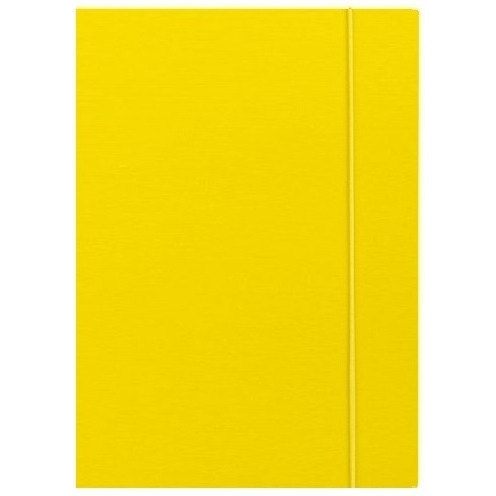 Teczka z gumką ekonomiczna NATUNA A4 (10szt) żółta 320g