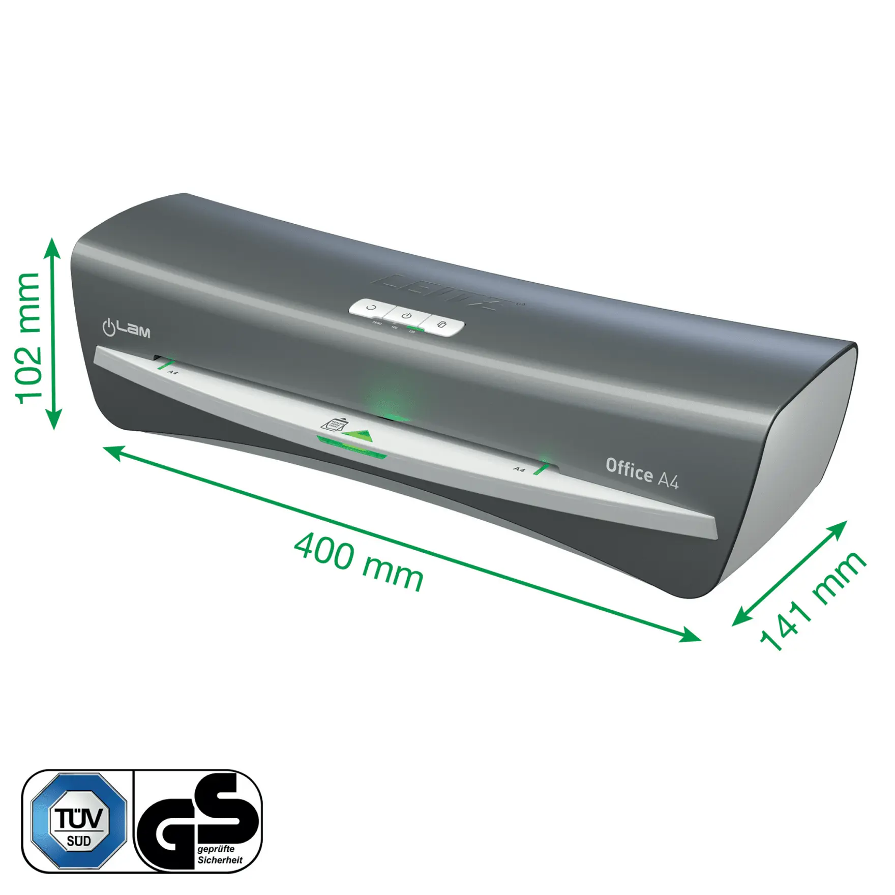 Laminator iLam OFFICE A4 230V srebrny 72510084 LEITZ