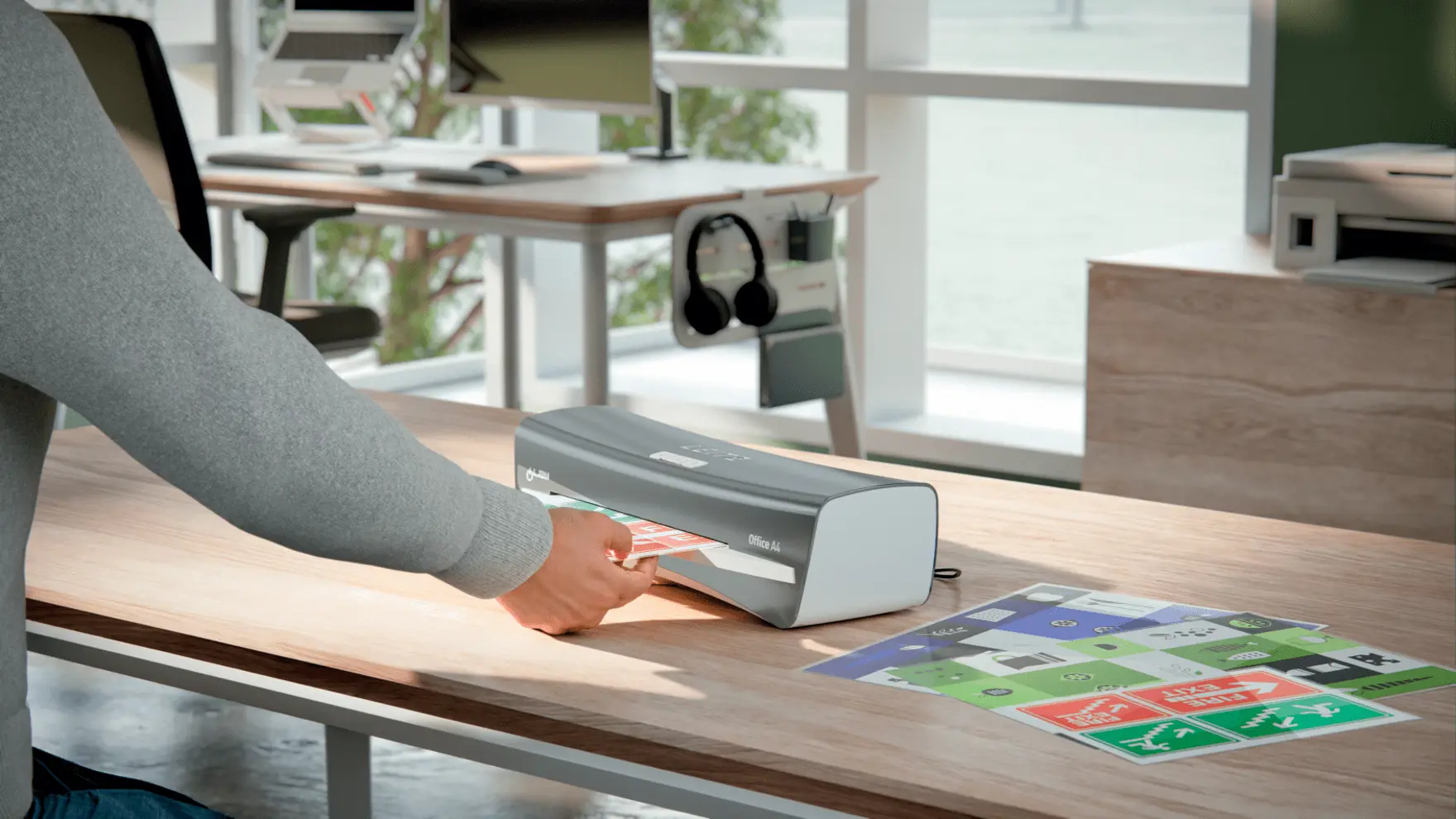 Laminator iLam OFFICE A4 230V srebrny 72510084 LEITZ