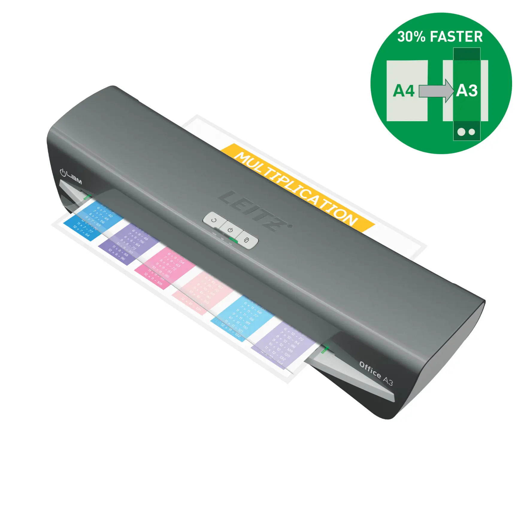 Laminator iLam OFFICE A3 230V srebrny 72530084 LEITZ