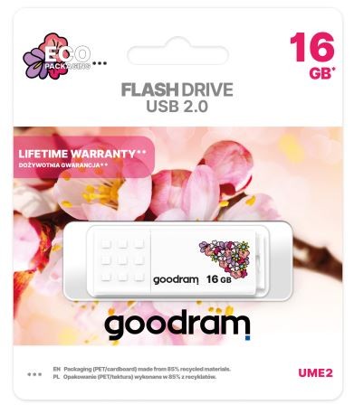 Pendrive UME2 16GB USB 2.0 Biały