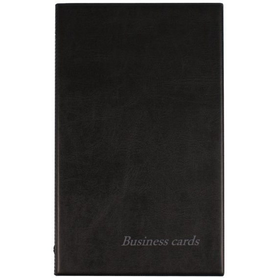 Wizytownik BIURFOL na 200 wizytówek standard czarny WI-21-01