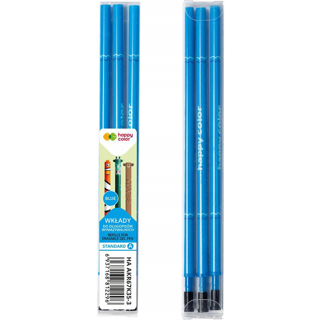 Wkłady do długopisów usuwalnych Standard A AKR67K35-3 HAPPY COLOR